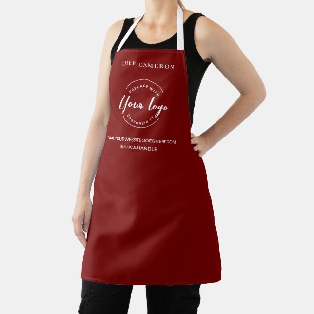 RED Business Promotion Personalized Logo  Apron (Insitu)