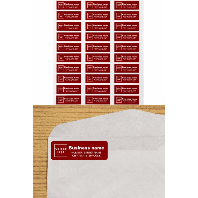Red Business Return Address Label (Creator Uploaded)