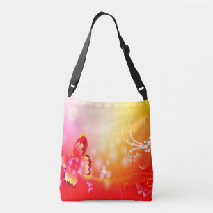 Red Butterfly Crossbody Bag