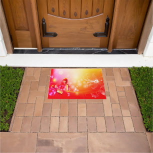 Red Butterfly Doormat
