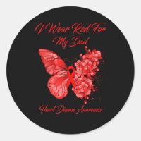 Red Butterfly Heart Disease Awareness