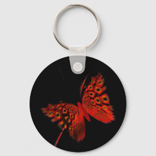 Red Butterfly Keychain