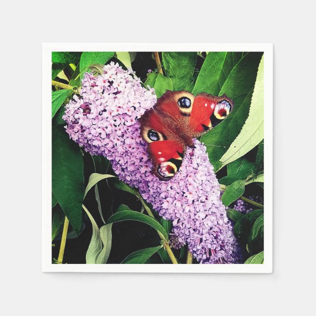 Red butterfly napkin (Front)