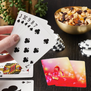Red Butterfly Playing Cards