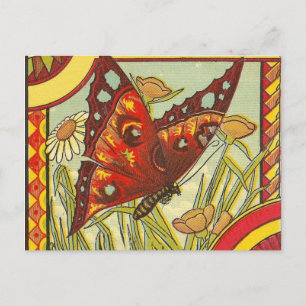 Red Butterfly Postcard