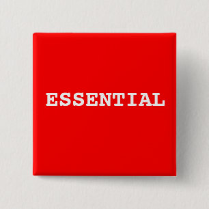 Red Button That Says Essential