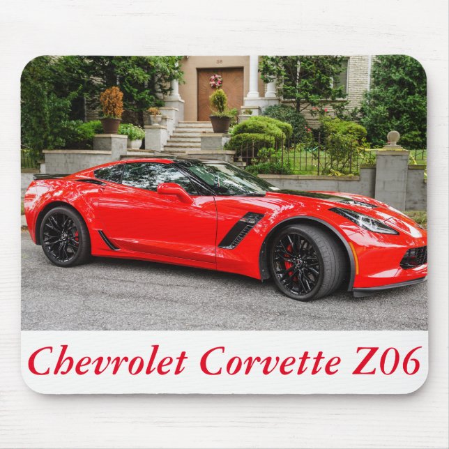 Red C7 Chevrolet Corvette Mouse Pad (Front)