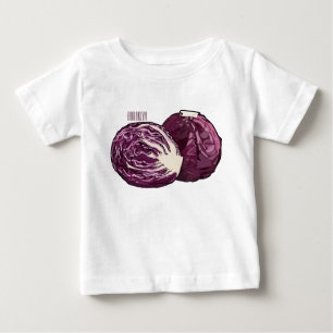 Red cabbage cartoon illustration baby T-Shirt
