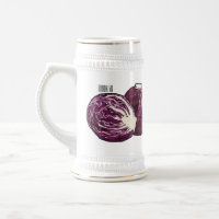 Red cabbage cartoon illustration