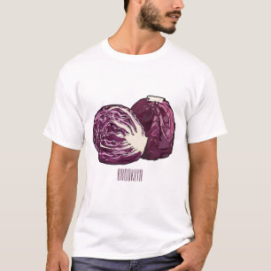 Red cabbage cartoon illustration  T-Shirt