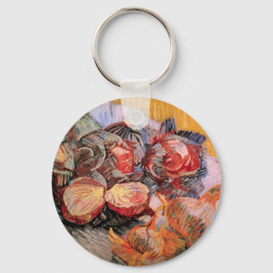 Red Cabbages and Onions by Vincent van Gogh Keychain