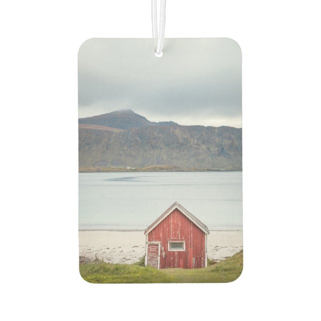 Red Cabin Ramberg Lofoten Air Freshener (Back)