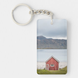 Red Cabin Ramberg Lofoten Keychain