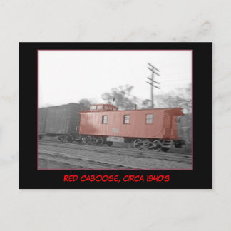 Red Caboose, carte postale des années 1940