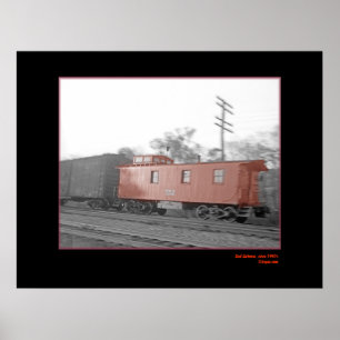 Red Caboose, circa 1940's Poster