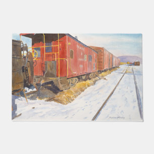 Red Caboose Doormat