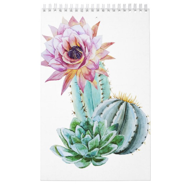 Red Cactus Flower Calendar (Cover)