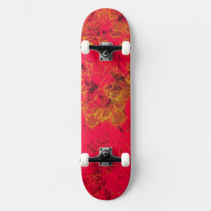 Red cactus plant skateboard