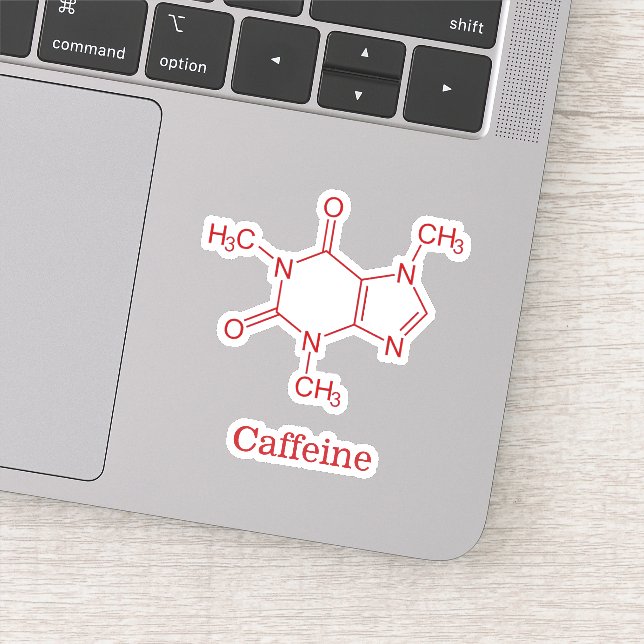 Red Caffeine Molecule (Detail)