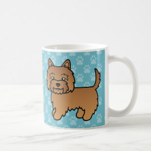Red Cairn Terrier Cartoon Dog Illustration Coffee Mug