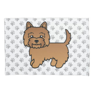 Red Cairn Terrier Cute Cartoon Dog Pillowcase