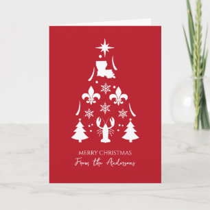 Red Cajun Holiday Christmas Card