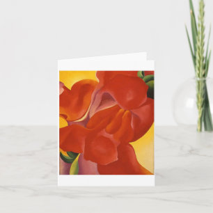 Red Calla by Georgia O'Keeffe, Card