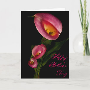 Red Calla Lilly Mother's Day Card