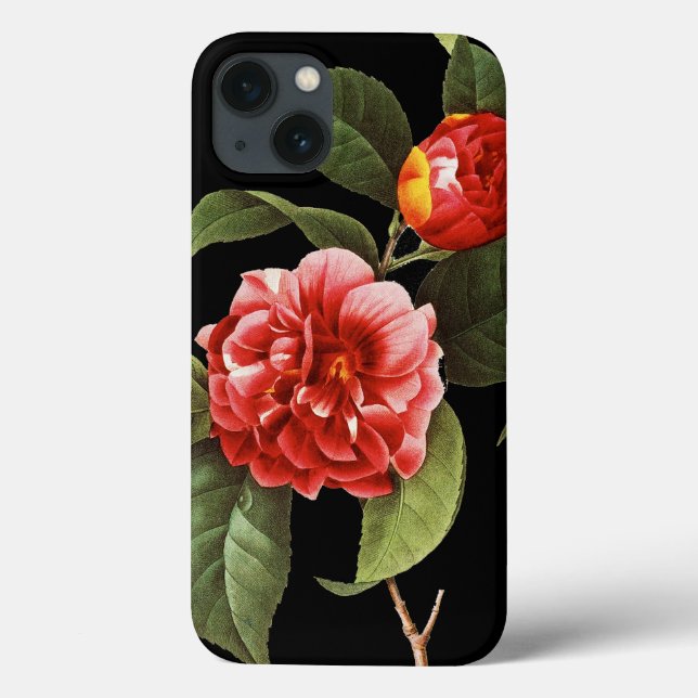 Red Camellia, 1833 Case-Mate iPhone Case (Back)