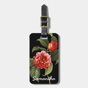 Red Camellia, 1833 Luggage Tag