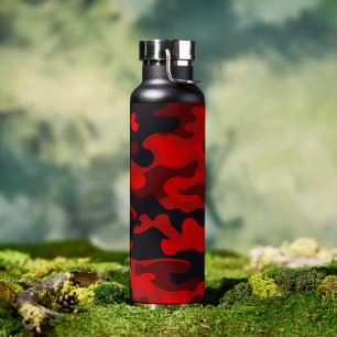 Red Camo #2 Thor Copper Infused  Water Bottle