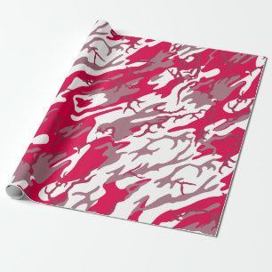 Red Camo Wrapping Paper