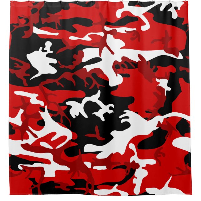 red camouflage black white camo (Front)