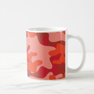 Red Camouflage Coffee Mug
