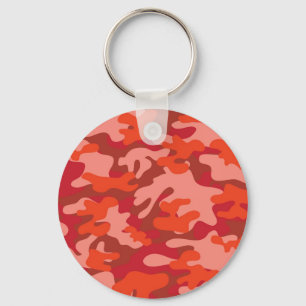 Red Camouflage Keychain