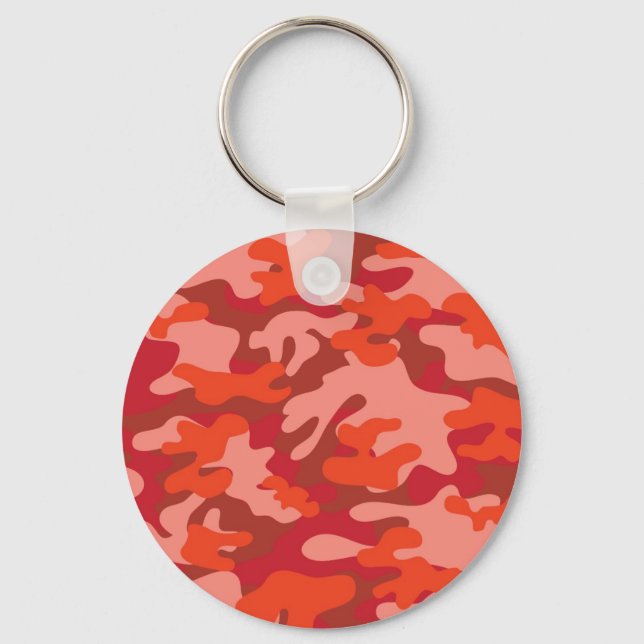 Red Camouflage Keychain (Front)