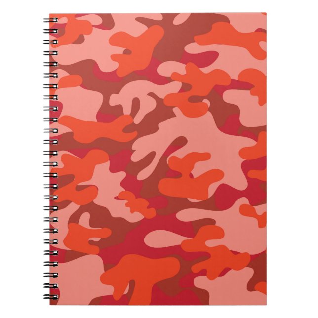 Red Camouflage Notebook (Front)