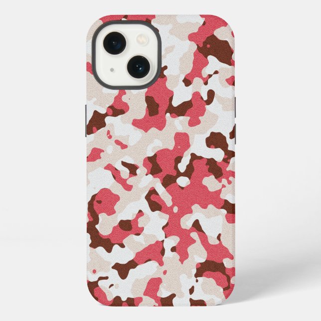 Red camouflage pattern Case-Mate iPhone case (Back)