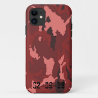 Red camouflage pattern