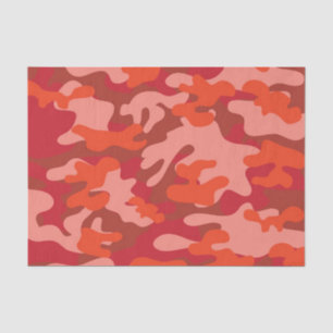Red Camouflage Tissue Paper