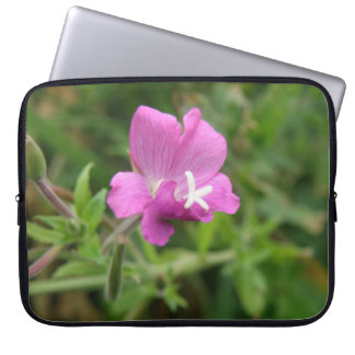 Red Campion Wildflower Laptop Sleeve