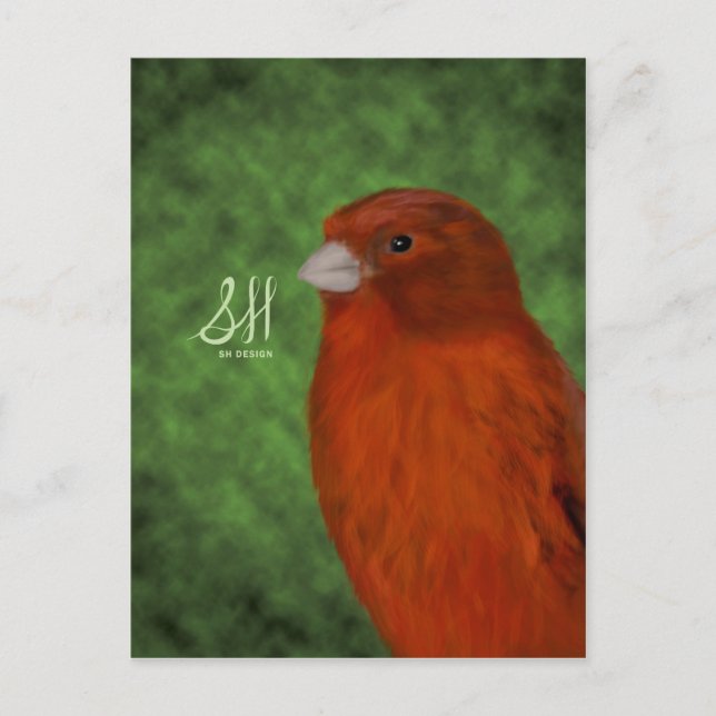 Red Canary Postcard (Front)