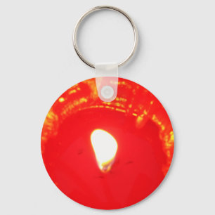 Red Candlelight, Flame , Candle, Christmas Love Keychain