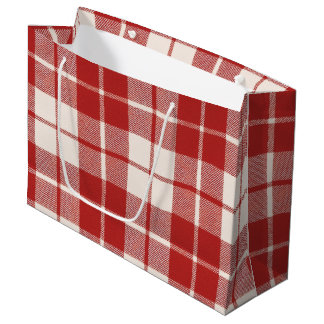 Red Candy Cane Large Gift Bag