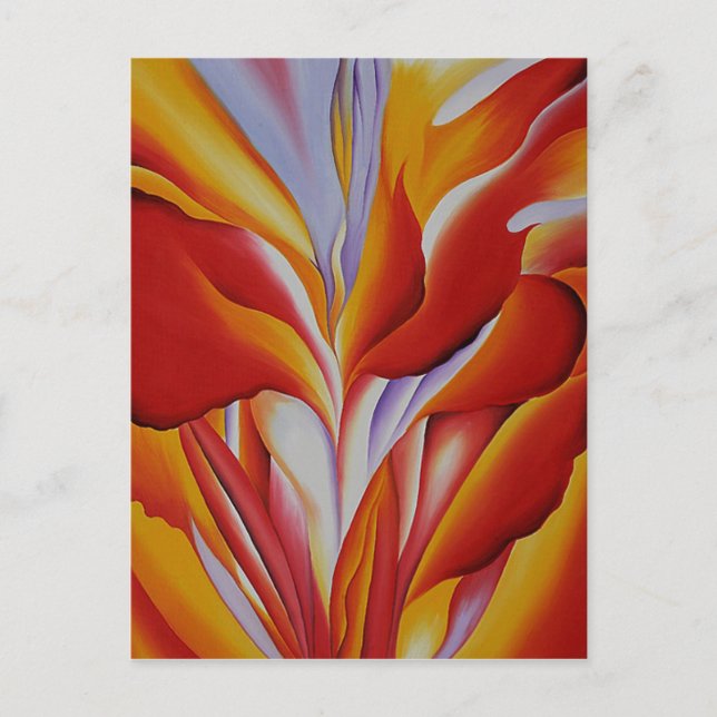 Red Canna Postcard (Front)