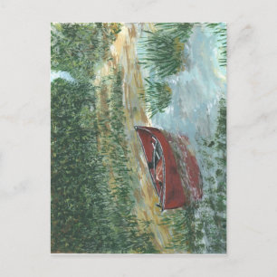 Red Canoe Postcard