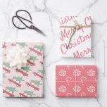 Red Car Christmas Tree Candy Pattern Pink Holiday Wrapping Paper Sheet<br><div class="desc">This cute christmas holiday wrapping paper features a set of 3 different designs of wrapping papers. 1. a blush pink background with patterns of a red car and a christmas tree on top. 2. a white background with word "merry christmas" in pink letterings. 3. a pink background with patterns of...</div>