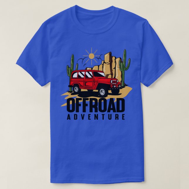 RED CAR OFFROAD ADVENTURE T-Shirt (Design Front)