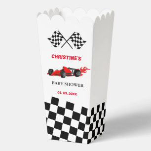 Red Car Race  Baby shower Favor Box