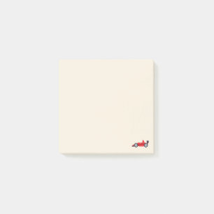 Red Car Racing Emoji Post-it Notes